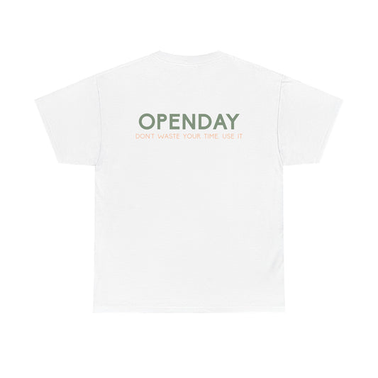 Openday - Don't Waste Your Time, Use It - Heavy Cotton Tee