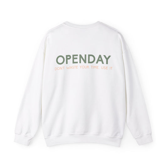 Openday - Don't Waste Your Time, Use It - Unisex Heavy Blend™ Crewneck Sweatshirt