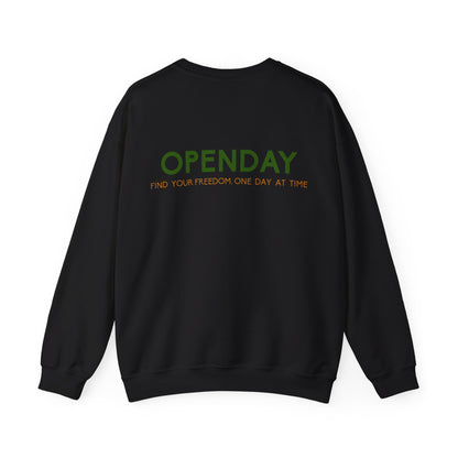 Openday - Find Your Freedom, One Day At Time - Unisex Heavy Blend™ Crewneck Sweatshirt