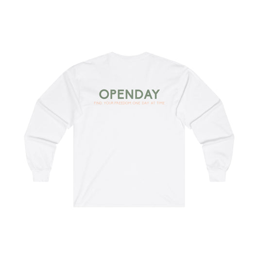 Openday - Find Your Freedom, One Day At Time - Unisex Ultra Cotton Long Sleeve Tee