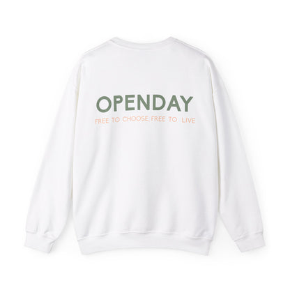 Openday - Free To Choose, Free To Live - Unisex Heavy Blend™ Crewneck Sweatshirt
