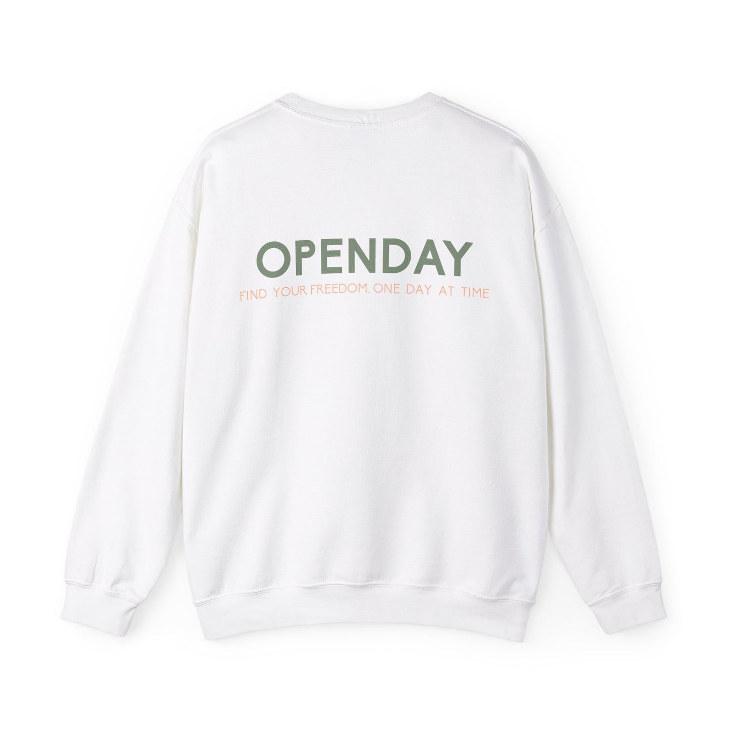 Openday - Find Your Freedom, One Day At Time - Unisex Heavy Blend™ Crewneck Sweatshirt