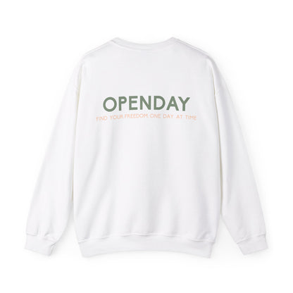 Openday - Find Your Freedom, One Day At Time - Unisex Heavy Blend™ Crewneck Sweatshirt