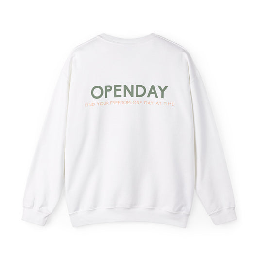 Openday - Find Your Freedom, One Day At Time - Unisex Heavy Blend™ Crewneck Sweatshirt